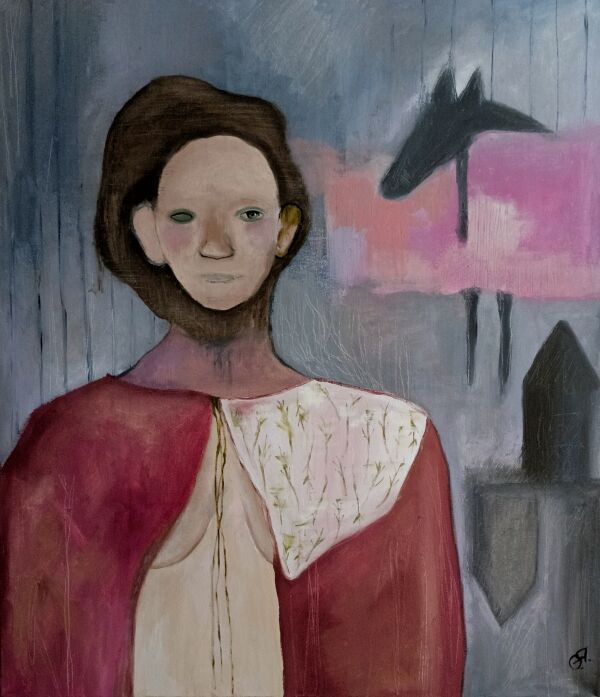 "Отголоски рассвета" 60х70 см, холст, акрил, 2025