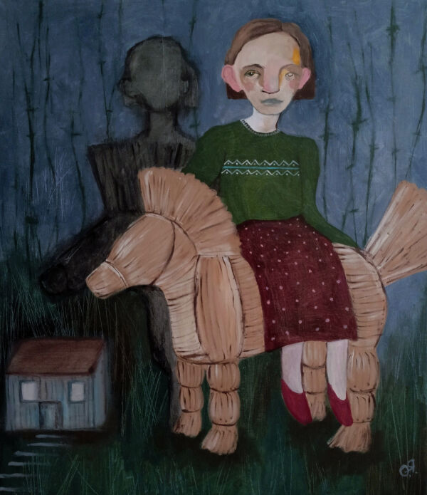 "Корни" 60х70 см, холст, акрил, 2025